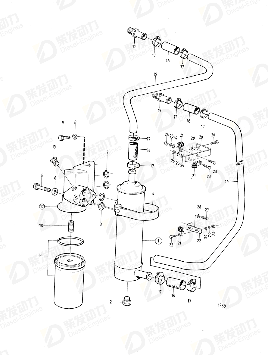 VOLVO Hose nipple 961659 Drawing